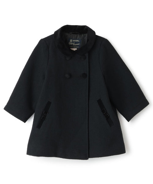 petit main 키즈 코트 일본 쁘띠마인 유아 더블 블레스트 클래식 아우터 2컬러