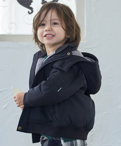 petit main 키즈 자켓 일본 쁘띠마인 유아 MA1 후드 디자인 2컬러