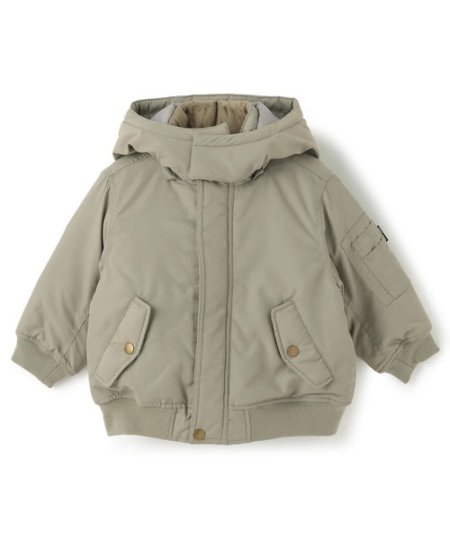 petit main 키즈 자켓 일본 쁘띠마인 유아 MA1 후드 디자인 2컬러