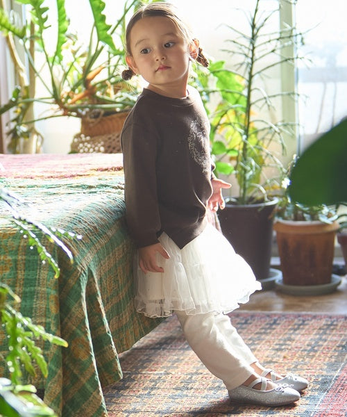 쁘띠메인 키즈 치마 일본 petit main 쁘띠마인 레깅스 디자인 튤 스커트 3컬러