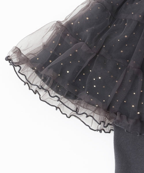 쁘띠메인 키즈 치마 일본 petit main 쁘띠마인 레깅스 디자인 튤 스커트 3컬러