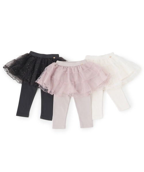 쁘띠메인 키즈 치마 일본 petit main 쁘띠마인 레깅스 디자인 튤 스커트 3컬러