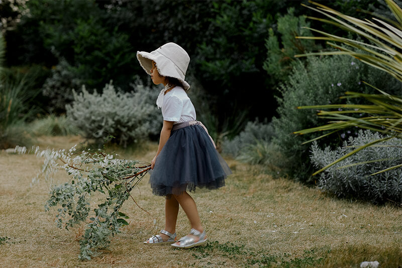 마르마르 키즈 아기 모자 일본 유아 브림 야외 모자 oat