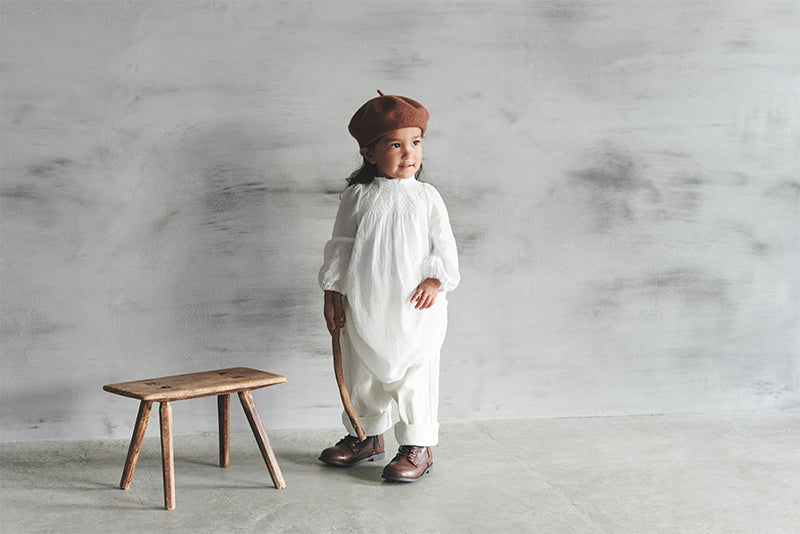 마르마르 키즈 원피스 일본 유아 아이 치마 쉬링 화이트 디자인