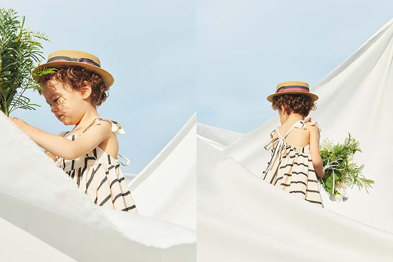 마르마르 키즈 아기 원피스 일본 유아 치마 로이서 선 드레스 스트라이프