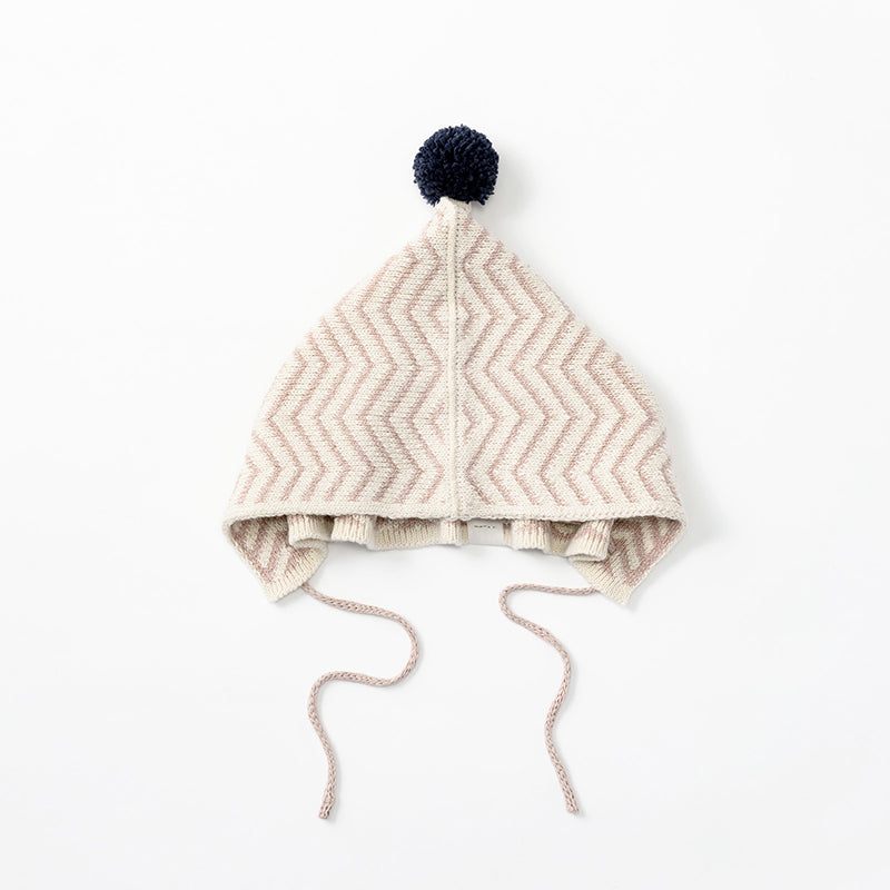 마르마르 키즈 모자 일본 베이비 야마지 모모 보넷 니트 Yamaji momo