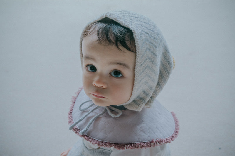 마르마르 키즈 모자 일본 베이비 야마지 모모 보넷 니트 Yamaji mizu