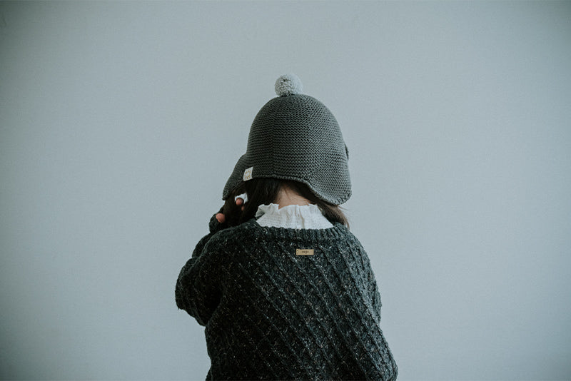 마르마르 키즈 아기 모자 일본 유아 와치캡 세이지 이어워머 sumi