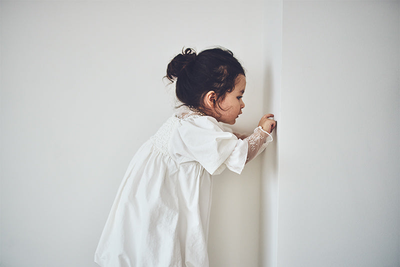 마르마르 키즈 아기 원피스 일본 유아 치마 폼파더 드레스 리프 white