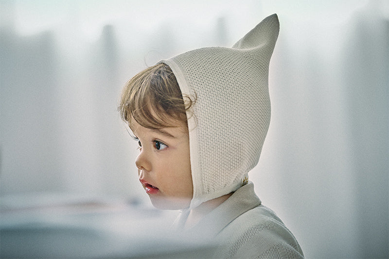 마르마르 키즈 아기 모자 일본 베이비 미니 비니 니트 shiro