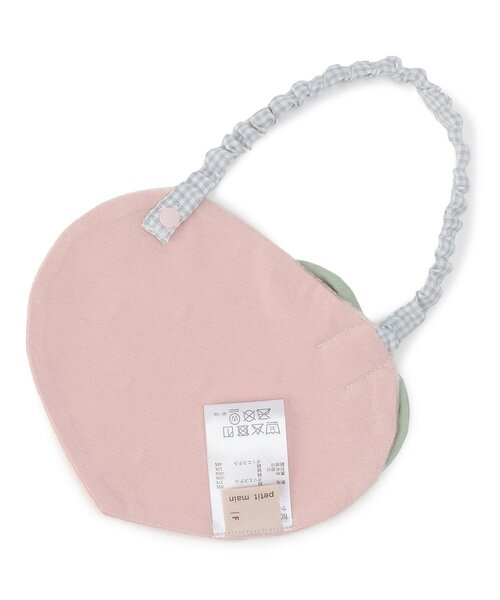 쁘띠메인 턱받이 일본 petit main 신생아 베이비 딸기 스냅 버튼 타입 2컬러