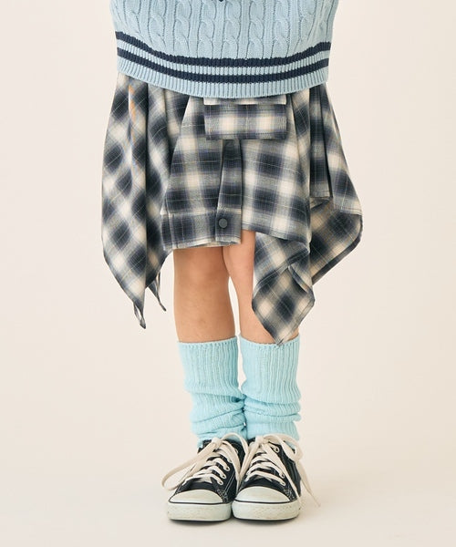 쁘띠메인 키즈 치마 일본 petit main 쁘띠마인 체크 일레헴 스커트