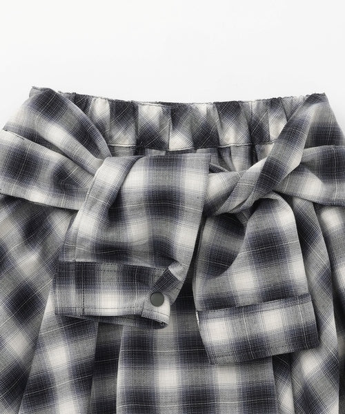 쁘띠메인 키즈 치마 일본 petit main 쁘띠마인 체크 일레헴 스커트