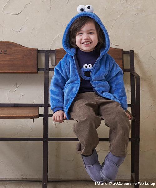 petit main 키즈 자켓 일본 쁘띠메인 유아 씨세임 스트리트 모코모코 후드짚업 3컬러