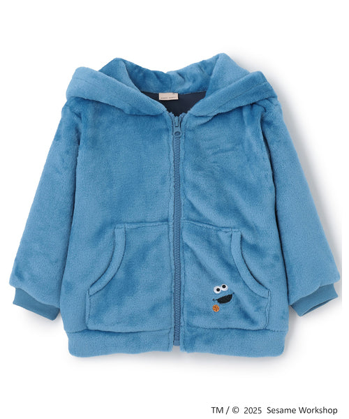 petit main 키즈 자켓 일본 쁘띠메인 유아 씨세임 스트리트 모코모코 후드짚업 3컬러