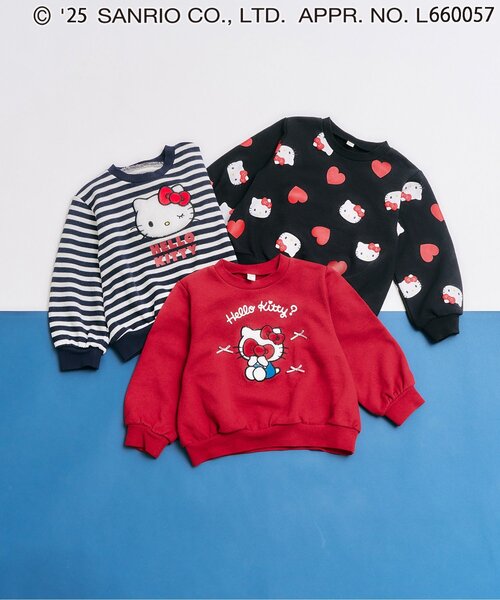 산리오 키즈 티셔츠 일본 맨투맨 헬로키티 트레이너 긴팔 3컬러