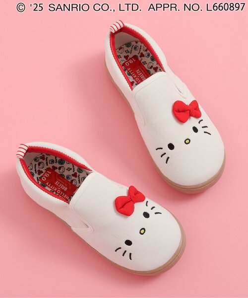 산리오 키즈 신발 일본 SANRIO 운동화 헬로키티 디자인 슬립온 2컬러