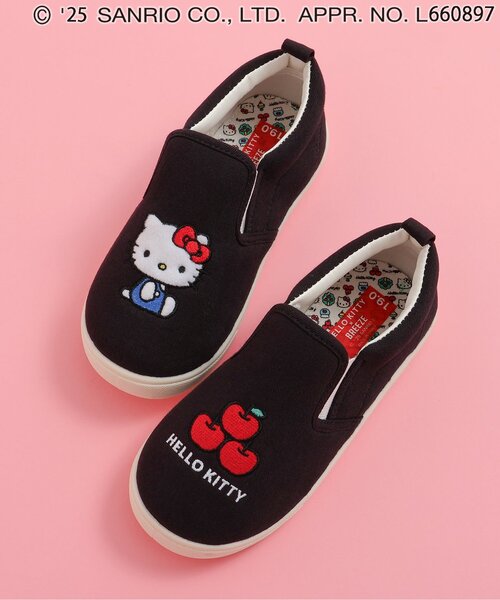 산리오 키즈 신발 일본 SANRIO 운동화 헬로키티 디자인 슬립온 2컬러