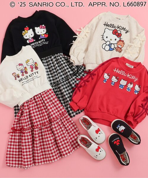 산리오 키즈 신발 일본 SANRIO 운동화 헬로키티 디자인 슬립온 2컬러