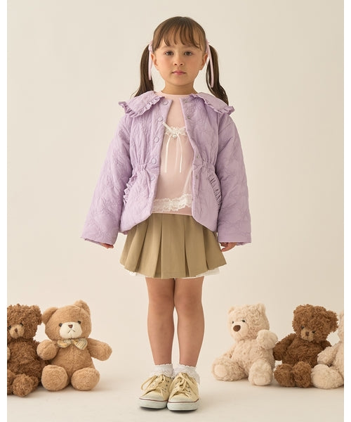 petit main 키즈 자켓 일본 쁘띠메인 유아 리본 디자인 퀼팅 재킷 5컬러