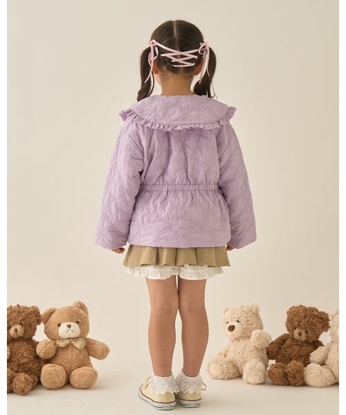 petit main 키즈 자켓 일본 쁘띠메인 유아 리본 디자인 퀼팅 재킷 5컬러