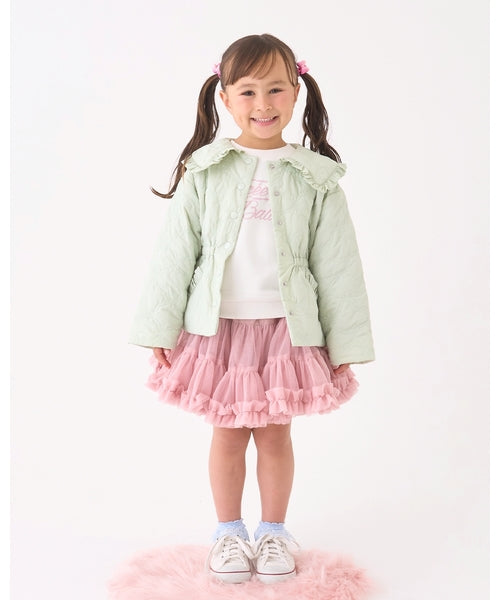 petit main 키즈 자켓 일본 쁘띠메인 유아 리본 디자인 퀼팅 재킷 5컬러