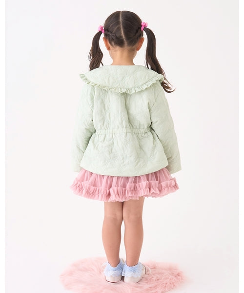 petit main 키즈 자켓 일본 쁘띠메인 유아 리본 디자인 퀼팅 재킷 5컬러