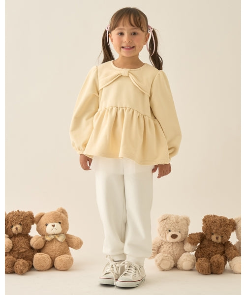 petit main 키즈 바지 일본 쁘띠메인 유아 스커트 부착 스웨트 팬츠 7컬러