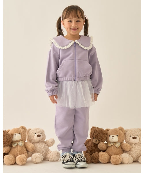 petit main 키즈 바지 일본 쁘띠메인 유아 스커트 부착 스웨트 팬츠 7컬러