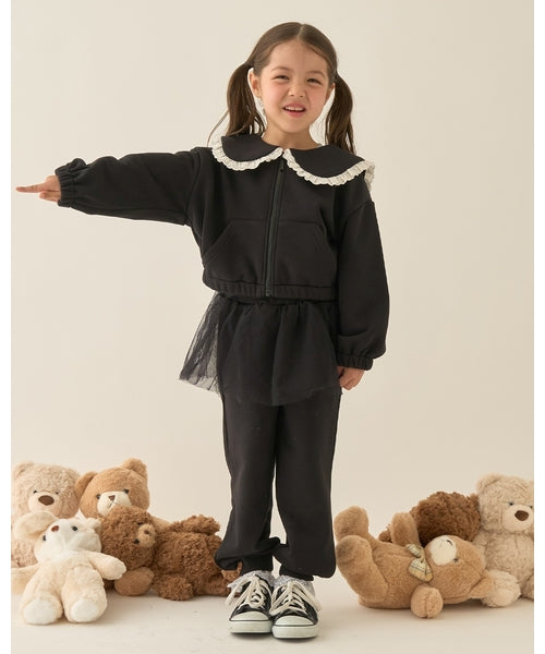 petit main 키즈 바지 일본 쁘띠메인 유아 스커트 부착 스웨트 팬츠 7컬러