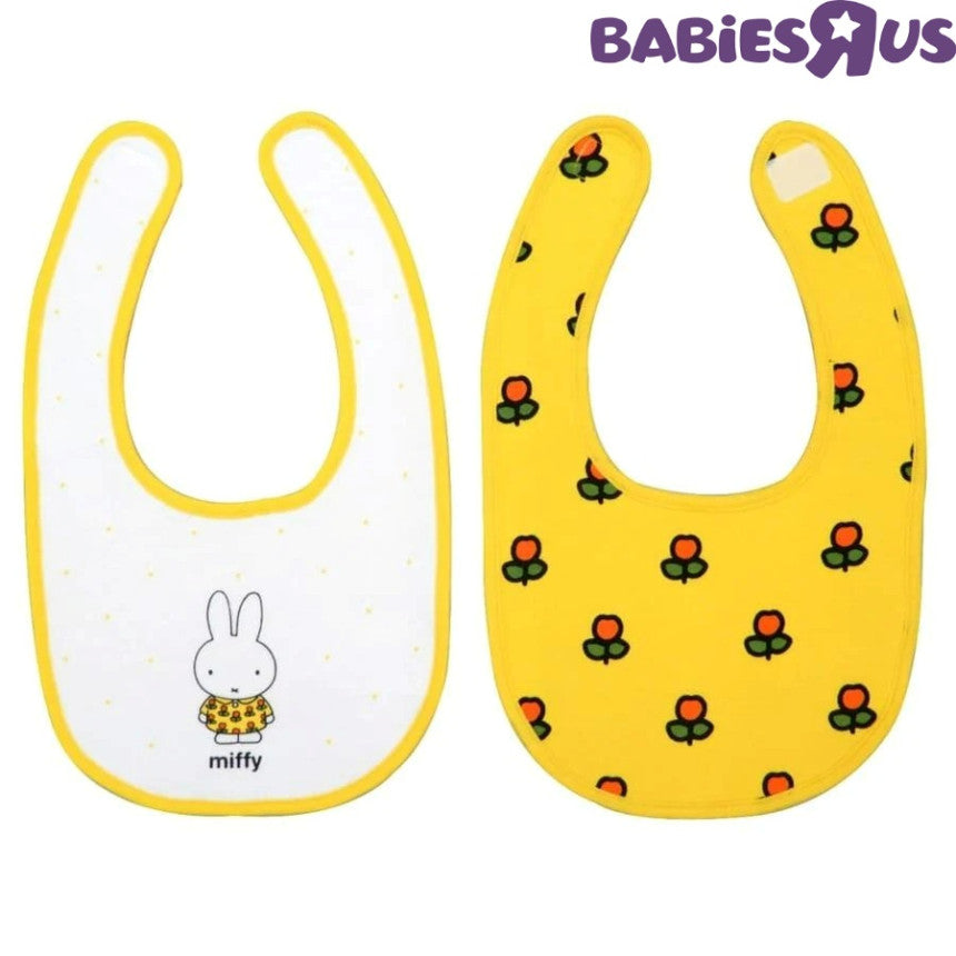 미피 턱받이 일본 신생아 베이비러스 플라워  2개 세트