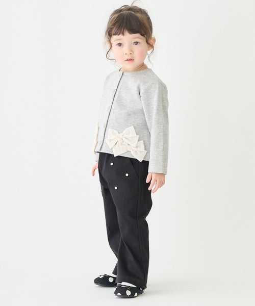 Petit Main Kids Pants Japan Petit Main Toddler Tomo Slim Flare Pants 6 Colors 
