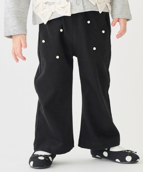 Petit Main Kids Pants Japan Petit Main Toddler Tomo Slim Flare Pants 6 Colors 