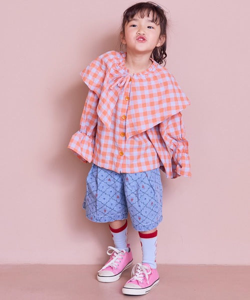 마키즈 키즈 바지 일본 청바지 오버사이즈 택 큐롯 데님 팬츠 2컬러