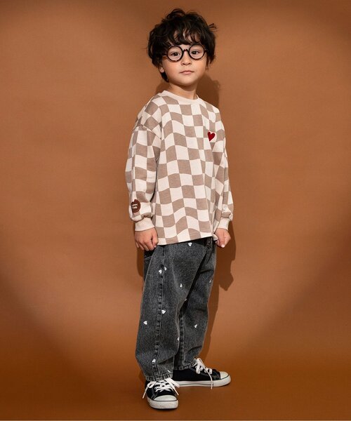 Breeze Kids T-shirt Japanese Toddler Long Sleeve Sesame Street Fur-Free Strainer 5 Colors 