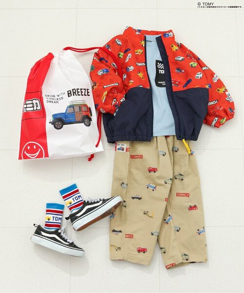 Breeze Kids T-shirt Japanese Toddler Long Sleeve Sesame Street Fur-Free Strainer 5 Colors 