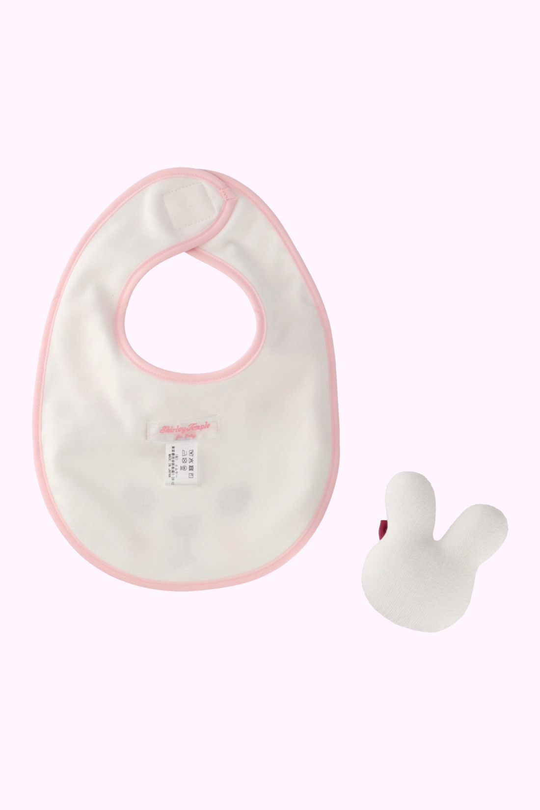 샤리템플 턱받이 일본 아기 빕 샬롯 아기 선물 세트 2컬러