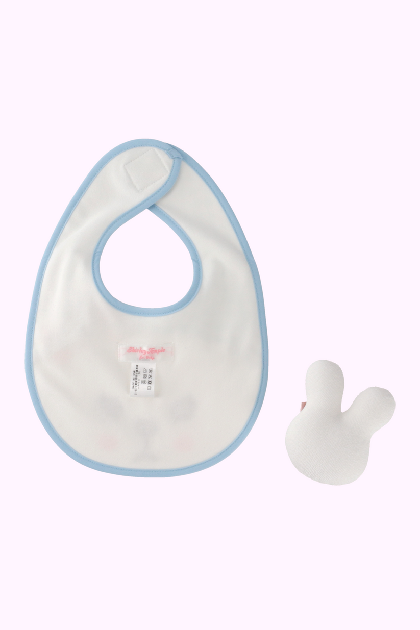 샤리템플 턱받이 일본 아기 빕 샬롯 아기 선물 세트 2컬러