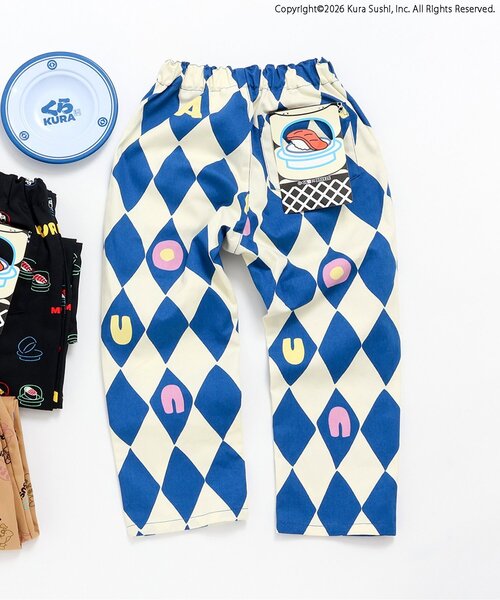브리즈 키즈 바지 일본 쿠라 스시 콜라보레이션 패턴 팬츠 3컬러