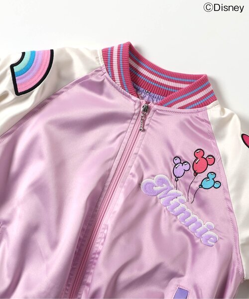 브리즈 키즈 자켓 일본 BREEZE 디즈니 미니마우스 스카잔 핑크