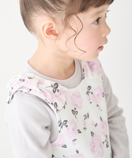 쁘띠메인 키즈 치마 일본 petit main 쁘띠마인 어깨 리본 장스 원피스 스커트 3컬러