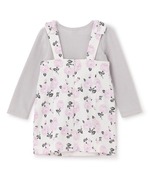 쁘띠메인 키즈 치마 일본 petit main 쁘띠마인 어깨 리본 장스 원피스 스커트 3컬러