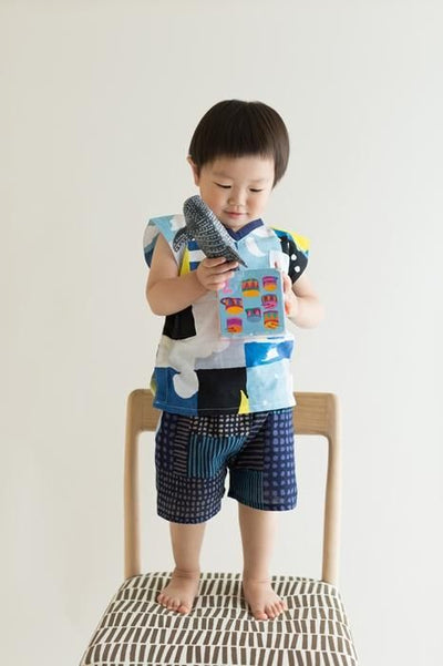 소우소우 베이비 티셔츠 일본 SOUSOU 아기 반팔티 이세모멘 달과 별