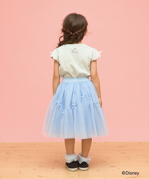 쁘띠메인 키즈 티셔츠 일본 petit main 반팔티 디즈니 프린세스 프린트 시리즈 5컬러