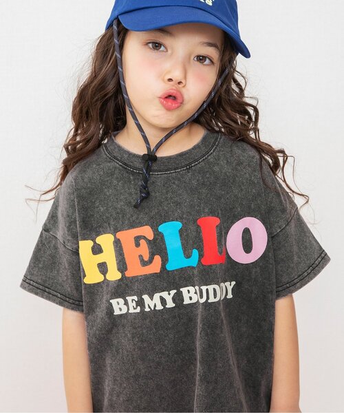 브리즈 키즈 티셔츠 일본 반팔티 Im Jelly 피그먼트 로고 디자인 3컬러