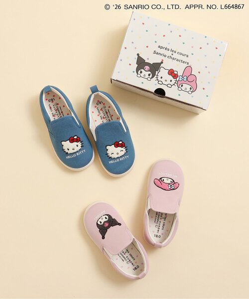 산리오 키즈 신발 일본 SANRIO 운동화 캐릭터즈 슬립온 2컬러