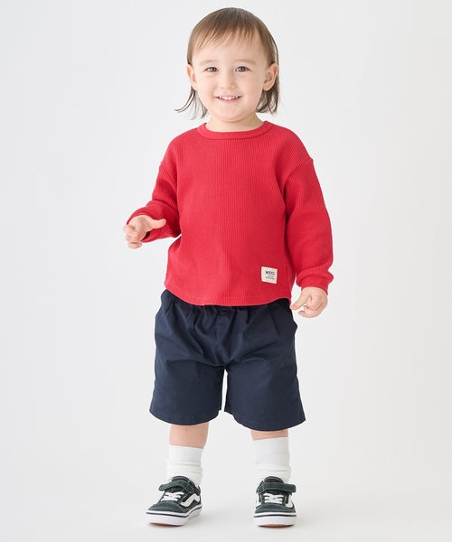 쁘띠메인 키즈 바지 일본 petit main 반바지 테디베어 하프 팬츠 2컬러
