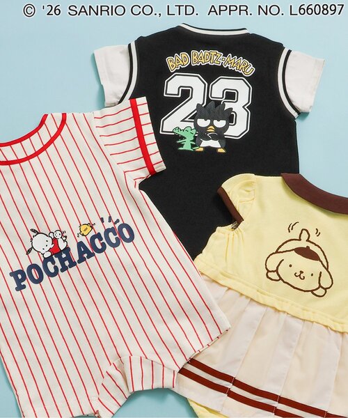 산리오 바디수트 일본 SANRIO 캐릭터 베이비 스포츠 룸파스 3컬러