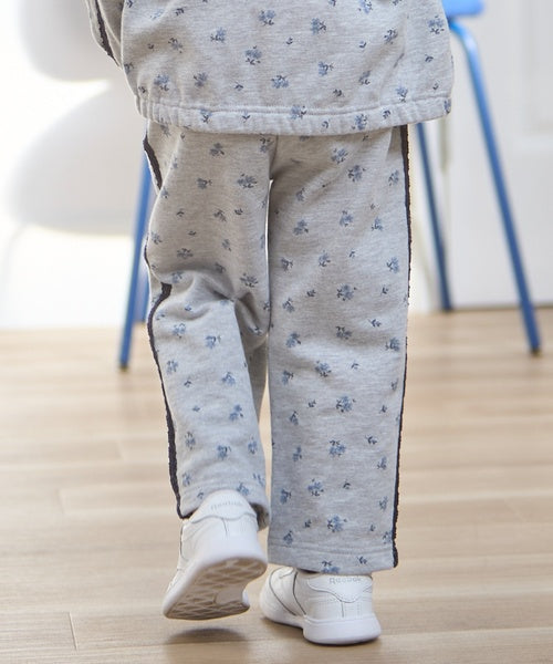 쁘띠메인 키즈 바지 일본 petit main 플라워 스웻 팬츠 2컬러
