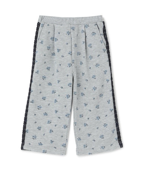 쁘띠메인 키즈 바지 일본 petit main 플라워 스웻 팬츠 2컬러
